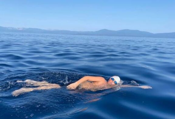 14-year-old becomes youngest to swim length of Lake Tahoe