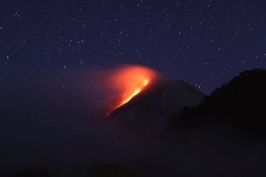 Lava streams from Indonesia's Mount Merapi in new eruption